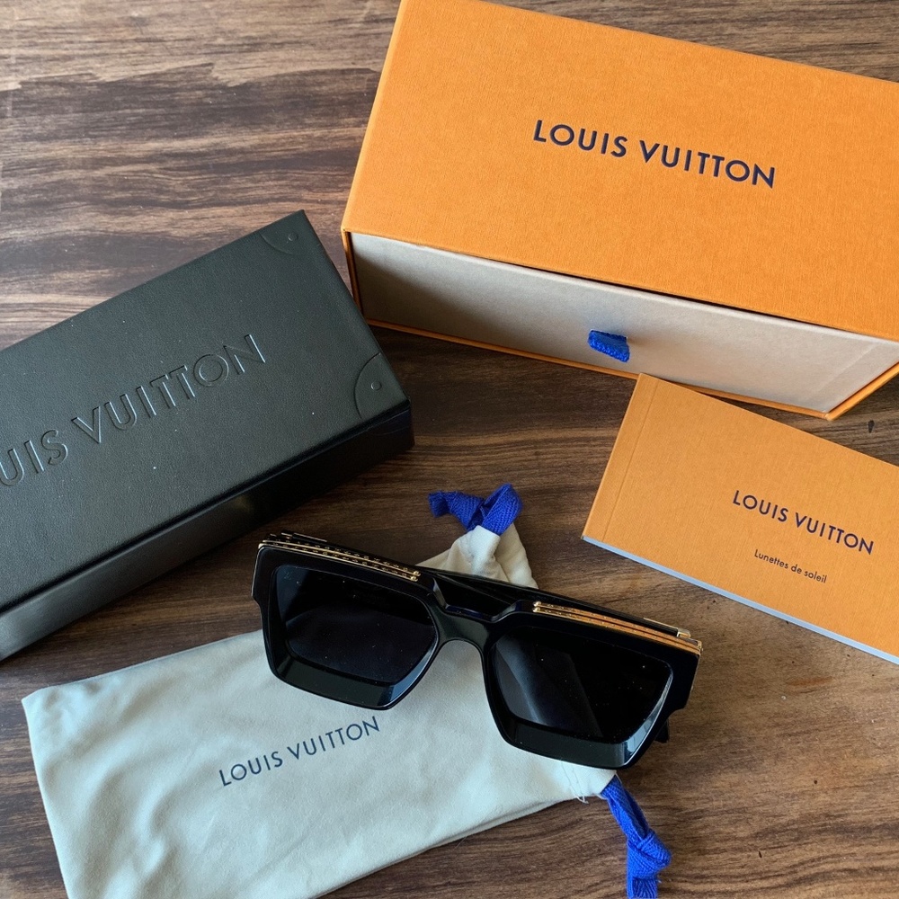 LOUIS VUITTON 1.1 MILLIONAIRES BLACK SUNGLASSES